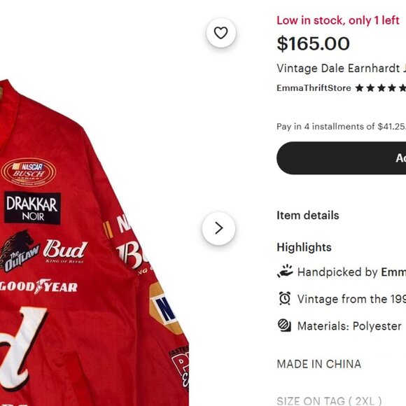 NASCAR Jacket - Picture 10 of 11